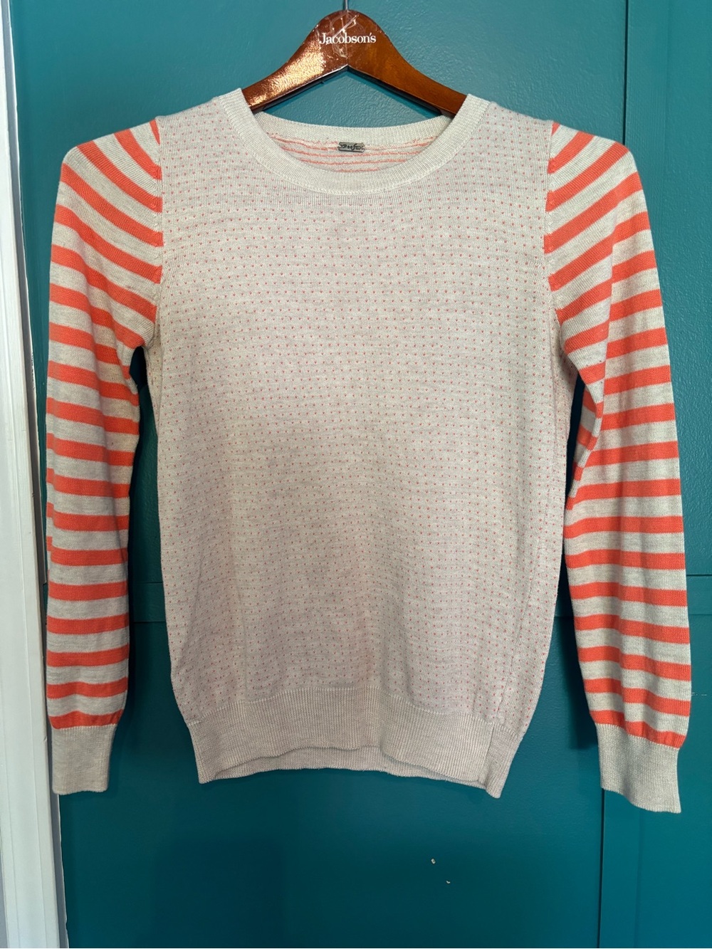 Poof Tight Knit Pull Over Women’s Sweater Cotton Blend Size Small